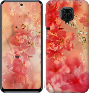 

Чехол Розовые цветы для Xiaomi Redmi Note 9 Pro 934254