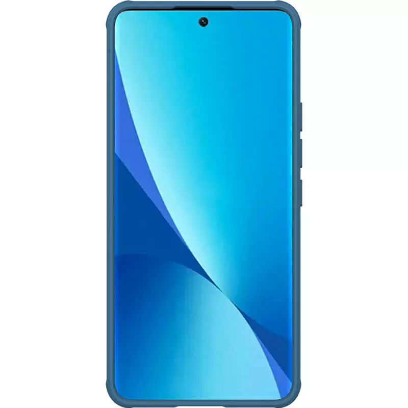 Фото Карбонова накладка Nillkin Camshield (шторка на камеру) на Xiaomi 12 Lite (Синий / Blue) на vchehle.ua