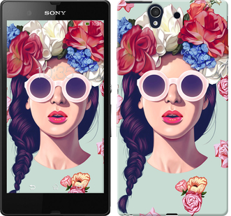 

Чохол Дівчина з квітами на Sony Xperia Z3 Compact D5803 95717