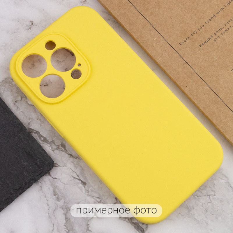 Фото Чехол Silicone Case Full Camera Protective (AA) NO LOGO для Apple iPhone 16 (6.1") (Желтый / Yellow) в магазине vchehle.ua