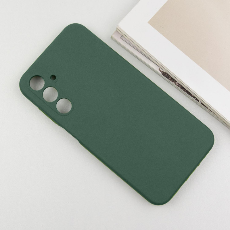 Купить Чехол Silicone Cover Lakshmi Full Camera (AAA) для Samsung Galaxy S24 FE (Зеленый / Cyprus Green) на vchehle.ua