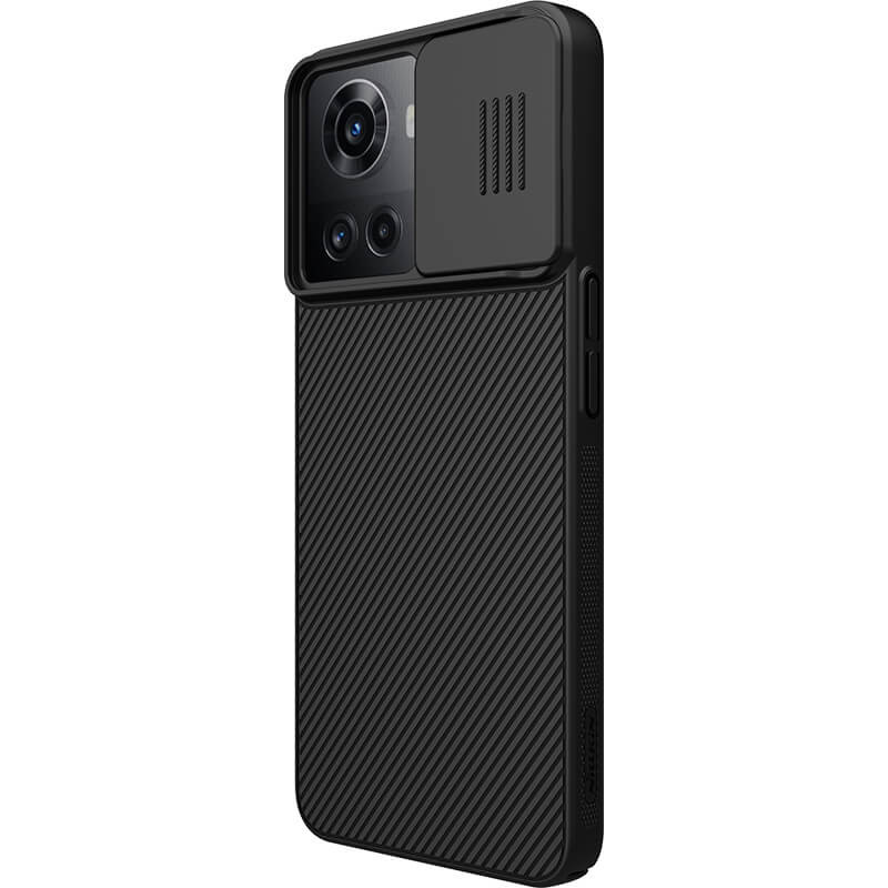 Купить Карбоновая накладка Nillkin Camshield (шторка на камеру) для OnePlus Ace 5G (Черный / Black) на vchehle.ua