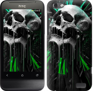 

Чехол Череп-часы для HTC One V t320e 352724