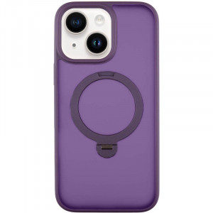 TPU+PC чохол Metal Buttons with Magnetic Safe Colorful HQ Ring для iPhone 13