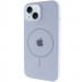 Чохол Silicone Case Full Protective (AA) with Magnetic Safe на Apple iPhone 15 Plus (6.7") (Блакитний / Lilac Blue)
