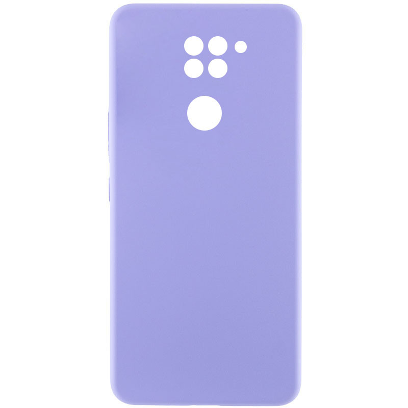 Чохол Silicone Cover Lakshmi Full Camera (AAA) на Xiaomi Redmi Note 9 / Redmi 10X (Бузковий / Dasheen)