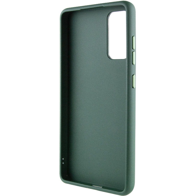 Фото TPU чохол Bonbon Metal Style with Magnetic safe на Samsung Galaxy S21 FE (Зелений / Army Green) в маназині vchehle.ua