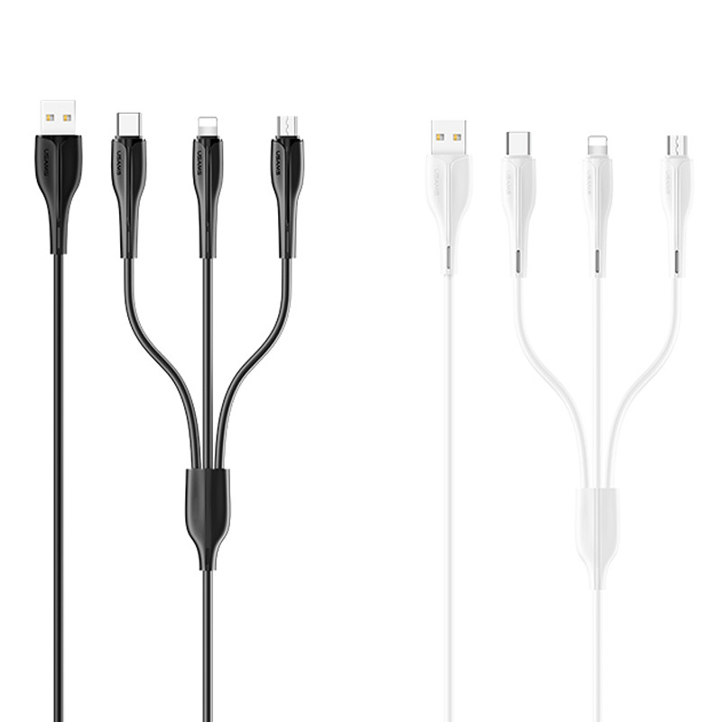 Дата кабель Usams US-SJ374 U38 3IN1 Charging Cable 1m