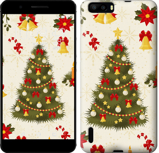 

Чехол Новогодняя елка для Huawei Honor 6 Plus 451096