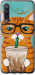 Чехол Зеленоглазый кот в очках для Xiaomi Mi9