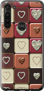 

Чехол Шоколад с сердечками для Motorola G8 Power 1636390