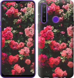 

Чехол Куст с розами для Realme 5 919558
