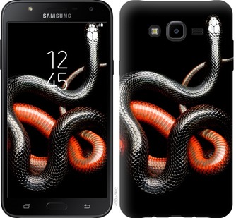 

Чохол Червоно-чорна змія на чорному тлі на Samsung Galaxy J7 Neo J701F 679698