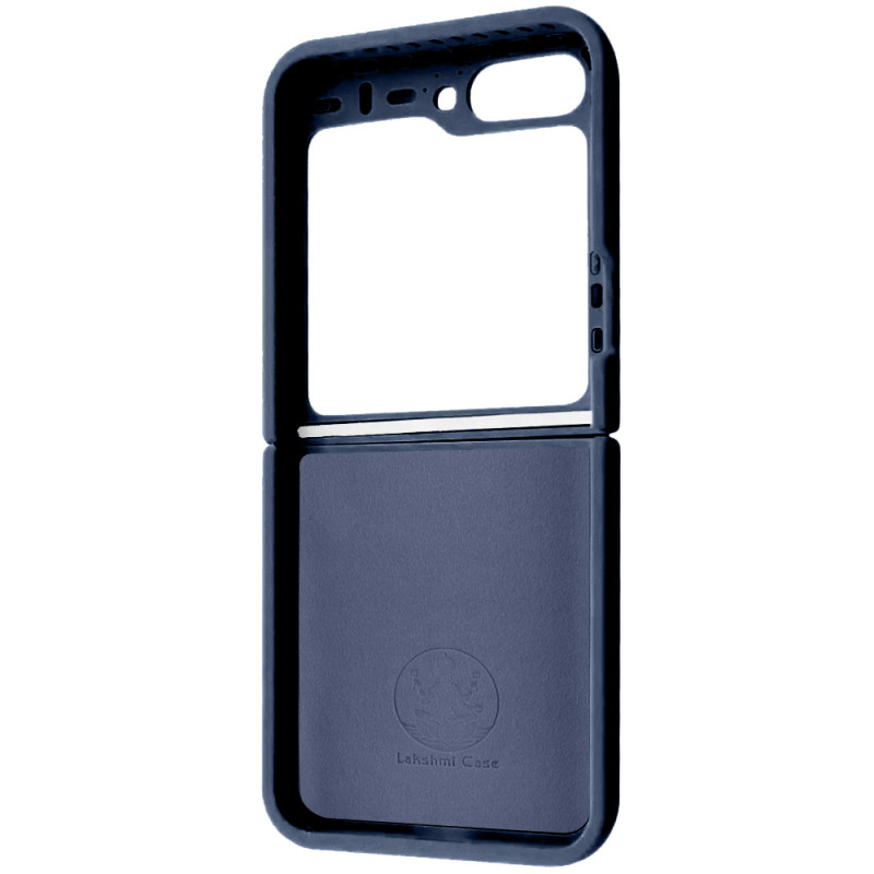 Чохол Foldables Silicone Cover Lakshmi (AAA) на Samsung Galaxy Z Flip6 (Темно-синій / Midnight blue) в магазині vchehle.ua