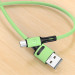 Купить Дата кабель USAMS US-SJ435 U52 USB to MicroUSB (1m) (Зеленый) на vchehle.ua