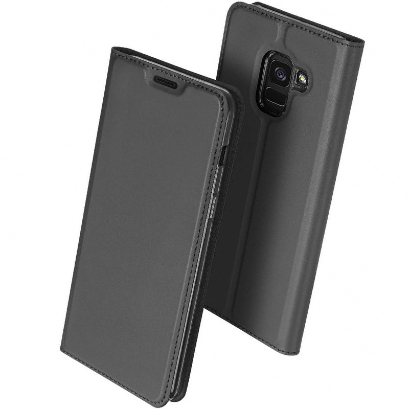 Чехол-книжка Dux Ducis с карманом для визиток для Samsung J600F Galaxy J6 (2018) (Черный)