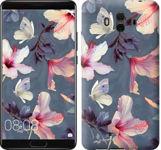 

Чехол Нарисованные цветы для Huawei Mate 10 596405