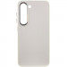 Кожаный чехол Bonbon Leather Metal Style для Samsung Galaxy S23 (Белый / White)