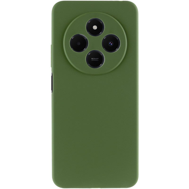 Фото Чохол Silicone Cover Lakshmi Full Camera (AA) на Xiaomi Redmi 14C / Poco C75 (Зелений / Dark green) в маназині vchehle.ua