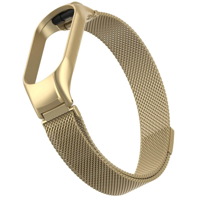 Купити Ремінець Milanese Loop Design для Xiaomi Mi Band 5/6 (Vintage gold) на vchehle.ua