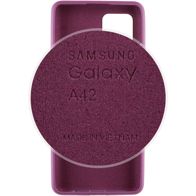 Фото Чехол Silicone Cover Full Protective (AA) для Samsung Galaxy A42 5G (Фиолетовый / Grape) в магазине vchehle.ua