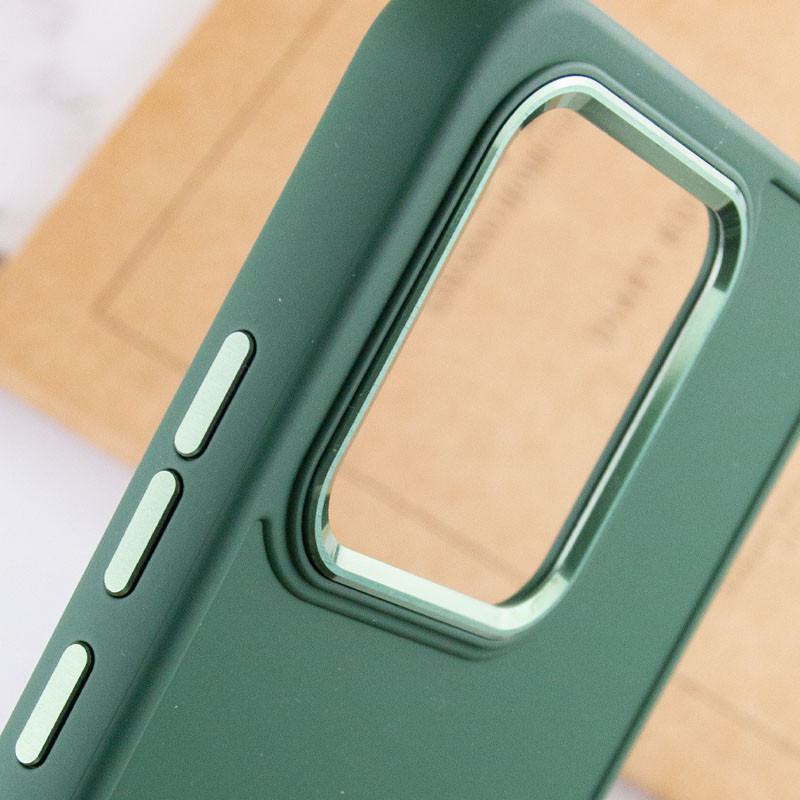 TPU чехол Bonbon Metal Style для Xiaomi Redmi Note 13 4G (Зеленый / Pine green) в магазине vchehle.ua