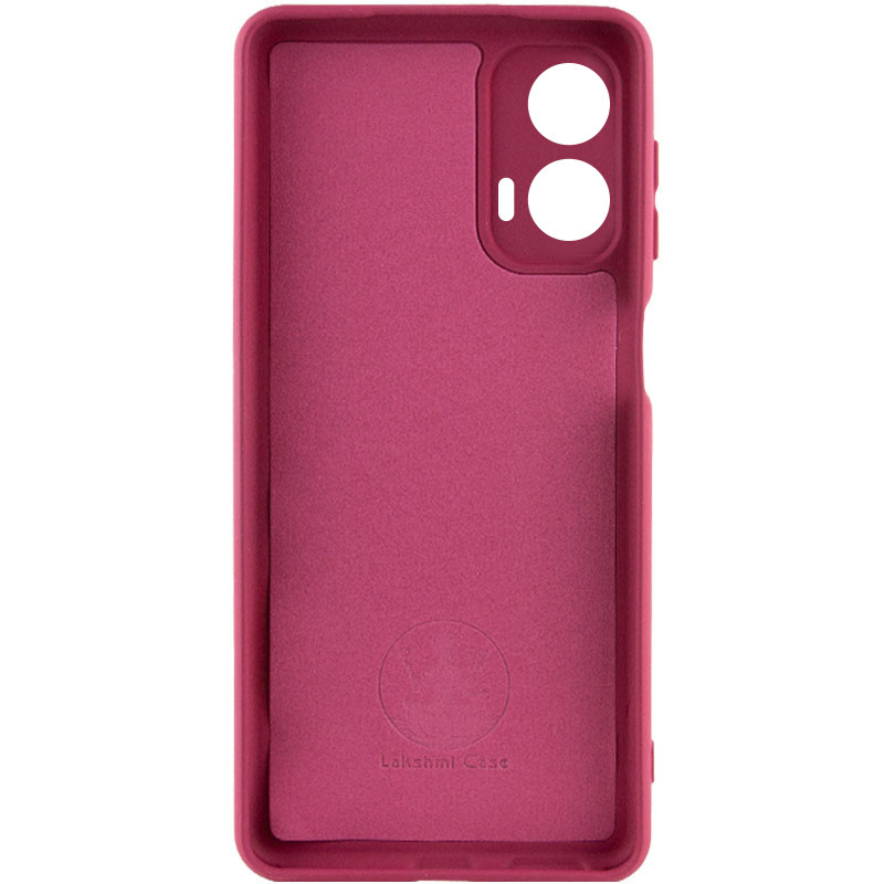 Фото Чохол Silicone Cover Lakshmi Full Camera (AA) на Motorola Moto G24 (Бордовий / Marsala) на vchehle.ua