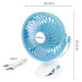 Замовити Портативний вентилятор Rechargeable mini fan WD-225C 1200mAh (Blue / White) на vchehle.ua