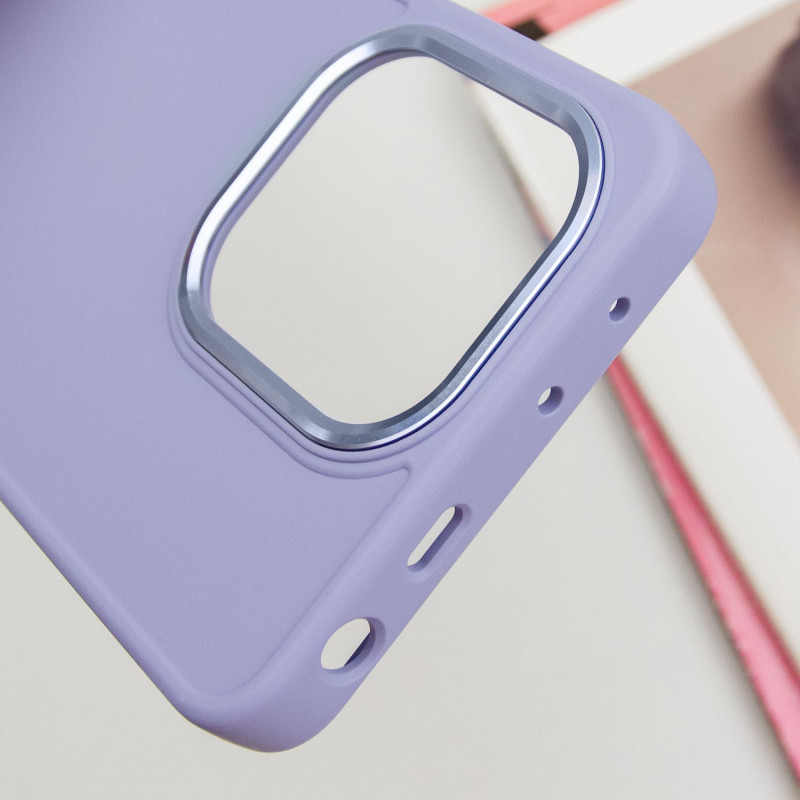 Купити TPU чохол Bonbon Metal Style на Xiaomi Redmi Note 13 Pro 4G / Poco M6 Pro 4G (Бузковий / Dasheen) на vchehle.ua