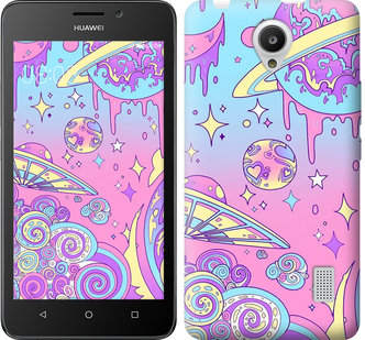 

Чехол Розовая галактика для Huawei Y635 633594