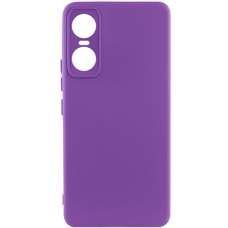 Чехол Silicone Cover Lakshmi Full Camera (A) для Tecno Pop 6 Pro (Фиолетовый / Purple)
