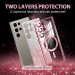 Фото TPU чохол Delight case with Magnetic Safe з захисними лінзами на камеру на Samsung Galaxy S21 (Рожевий / Rose Gold) на vchehle.ua
