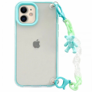 Чехол Crystal Bear c подвесной цепочкой для Apple iPhone 12 mini (5.4")