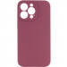 Чохол Silicone Case Full Camera Protective (AA) NO LOGO на Apple iPhone 13 Pro Max (6.7") (Бордовий / Plum)