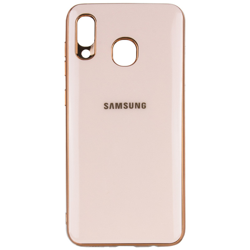

TPU чехол GLOSSY LOGO для Samsung Galaxy A10S (Розовый / Rose Gold) 770769