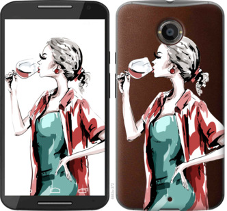 

Чохол Дівчина з келихом на Motorola Moto X2 841833