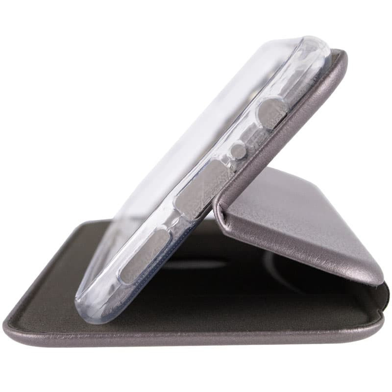 Фото Кожаный чехол-книжка Classy для Motorola Moto G55 5G (Серый) на vchehle.ua