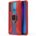 Фото Ударопрочный чехол Combo Ring for Magnet для Xiaomi Redmi Note 8T (Красный) на vchehle.ua