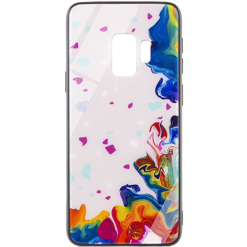 

TPU+Glass чехол Diversity для Samsung Galaxy S9 (Stains multicolored) 1223418