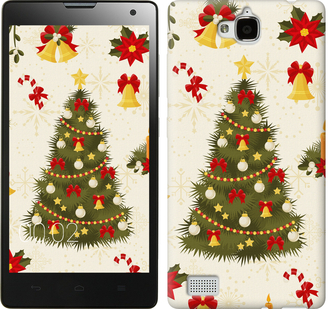 

Чехол Новогодняя елка для Huawei Honor 3C 451091