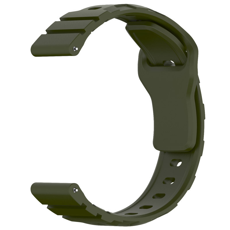 Фото Силіконовий ремінець Defense для Smart Watch 22mm (Dark Olive) в маназині vchehle.ua