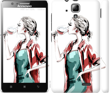 

Чехол Девушка с бокалом для Lenovo A536 841464