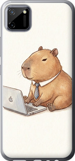 Чехол Funny Capybara CEO Working для Realme C11 2020