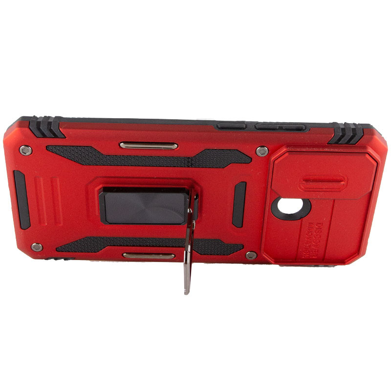 Купить Ударопрочный чехол Camshield Army Ring для Xiaomi Redmi 10C (Красный / Red) на vchehle.ua