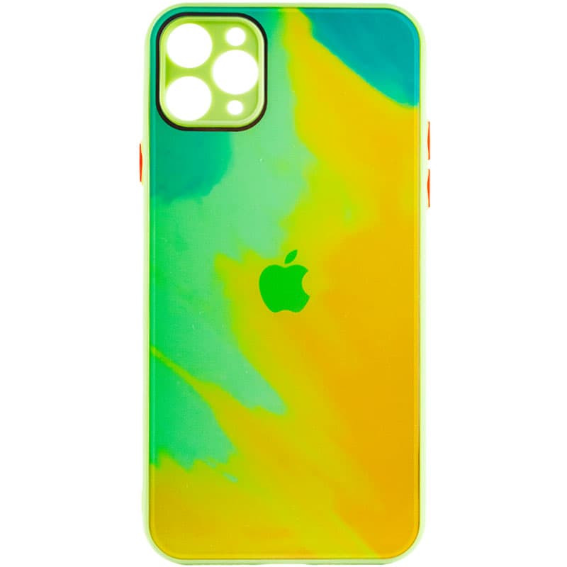 Чехол TPU+Glass Impasto abstract для Apple iPhone 11 Pro (5.8") (Yellow green)