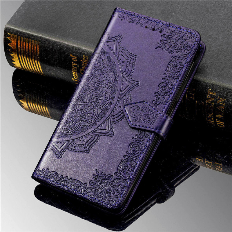 Кожаный чехол (книжка) Art Case с визитницей для ZTE Blade 20 Smart (Фиолетовый) в магазине vchehle.ua