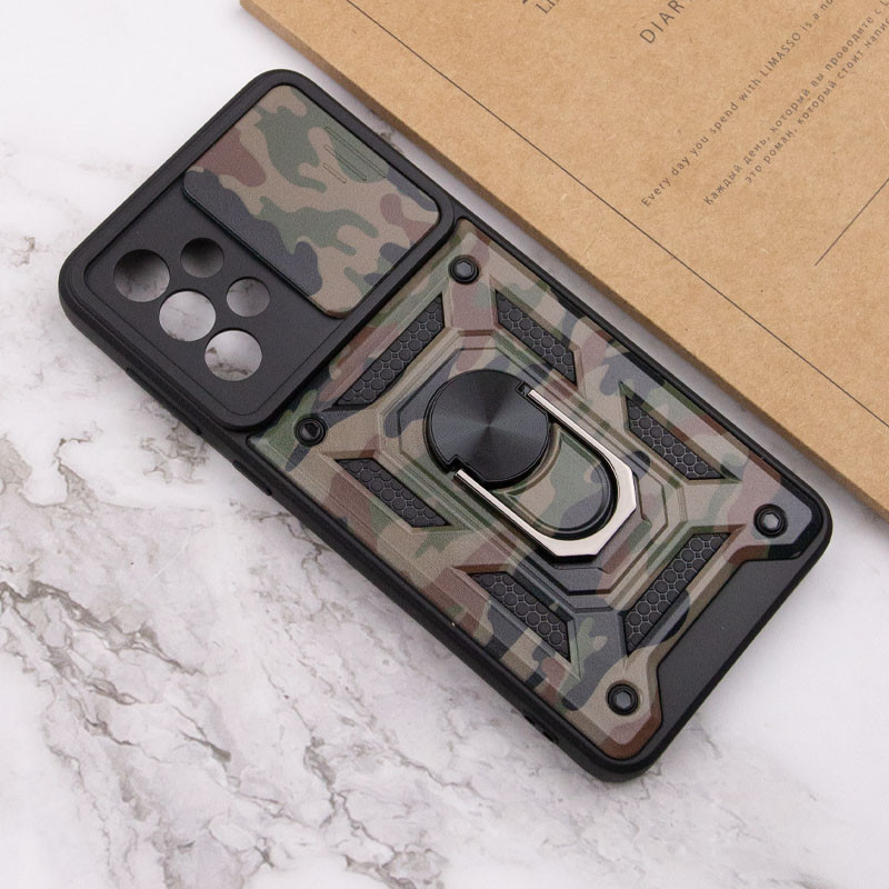 Купити Ударостійкий чохол Camshield Serge Ring Camo на Samsung Galaxy A33 5G (Коричневий / Army Brown) на vchehle.ua