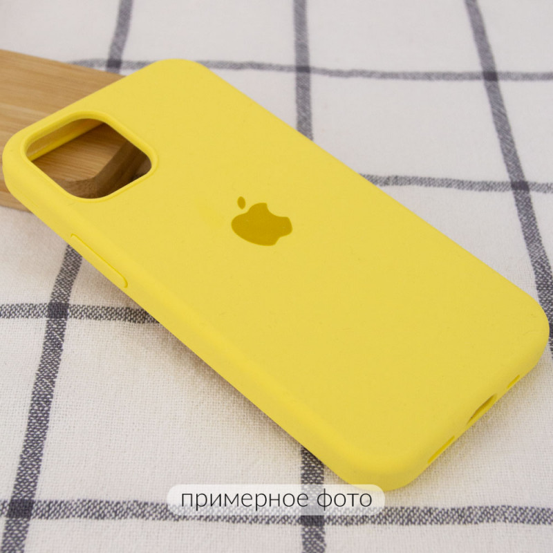 Фото Чехол Silicone Case Full Protective (AA) для Apple iPhone 16 Pro (6.3") (Желтый / Yellow) на vchehle.ua