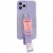 Чехол Handfree с цветным ремешком для Apple iPhone 11 Pro (5.8") (Фиолетовый)