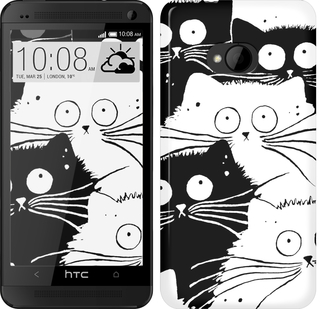 

Чехол Коты v2 для HTC One M7 285258